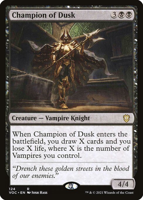 Champion of Dusk — art by Josh Hass