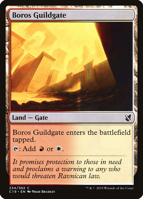 Boros Guildgate — art by Noah Bradley