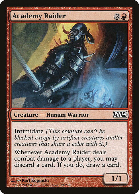 Academy Raider — art by Karl Kopinski