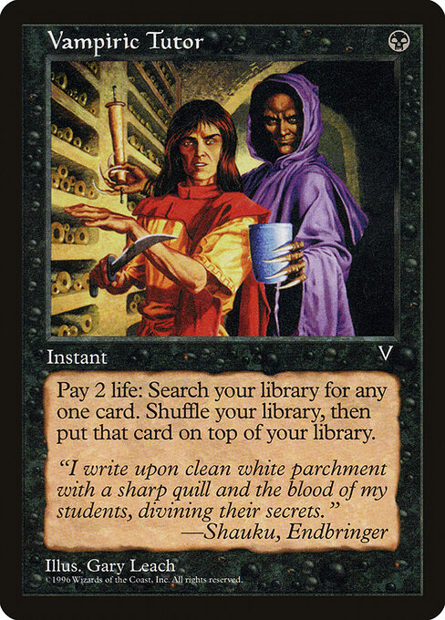 Vampiric Tutor — art by Gary Leach