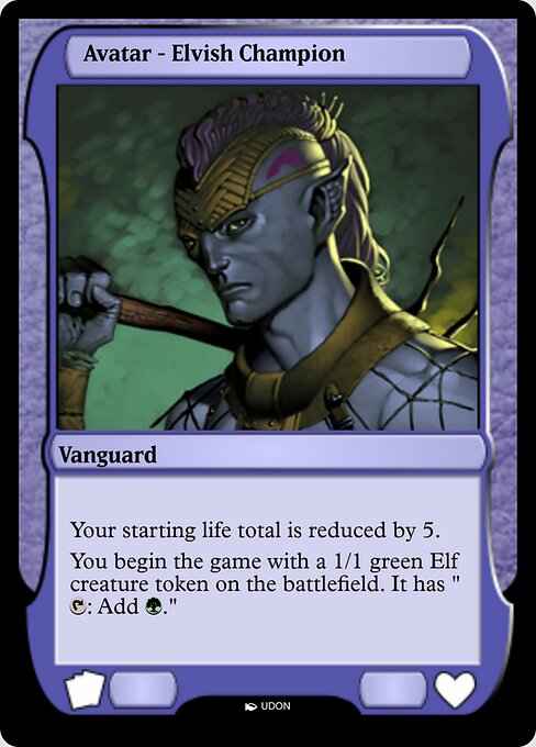 Elvish Champion Avatar — art by UDON