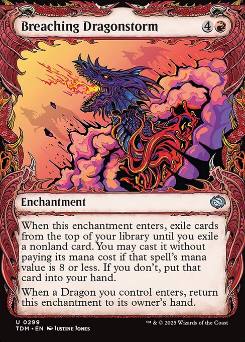 Breaching Dragonstorm — art by Justine Jones