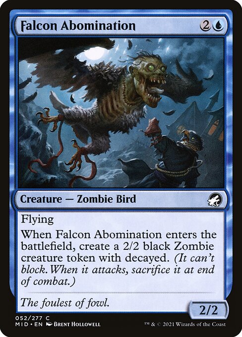 Falcon Abomination — art by Brent Hollowell