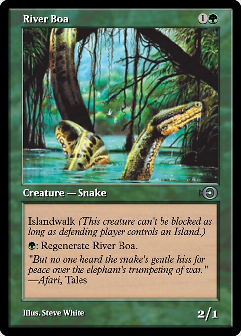 River Boa — art by Steve White