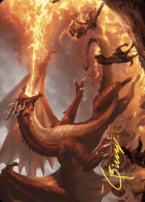Realm-Scorcher Hellkite // Realm-Scorcher Hellkite — art by Billy Christian