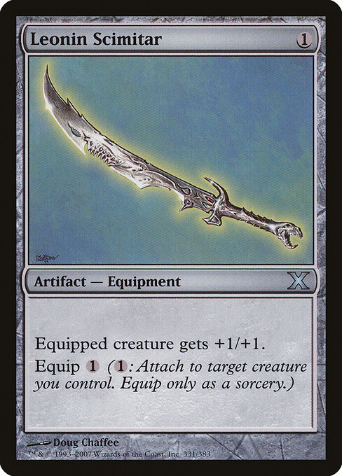 Leonin Scimitar — art by Doug Chaffee