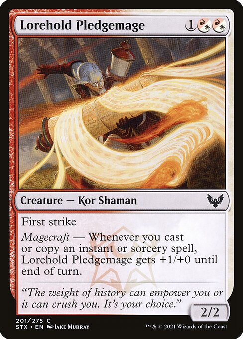 Lorehold Pledgemage — art by Jake Murray