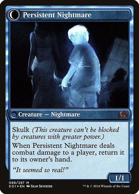 Startled Awake // Persistent Nightmare — art by Sean Sevestre