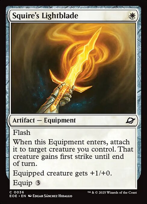Squire's Lightblade — art by Edgar Sánchez Hidalgo