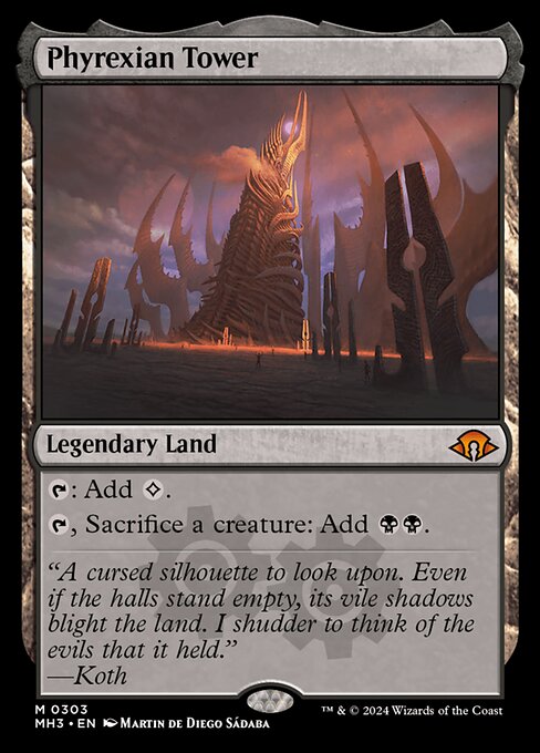 Phyrexian Tower — art by Martin de Diego Sádaba