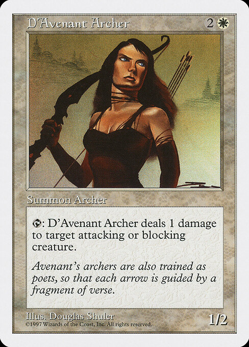 D'Avenant Archer — art by Douglas Shuler