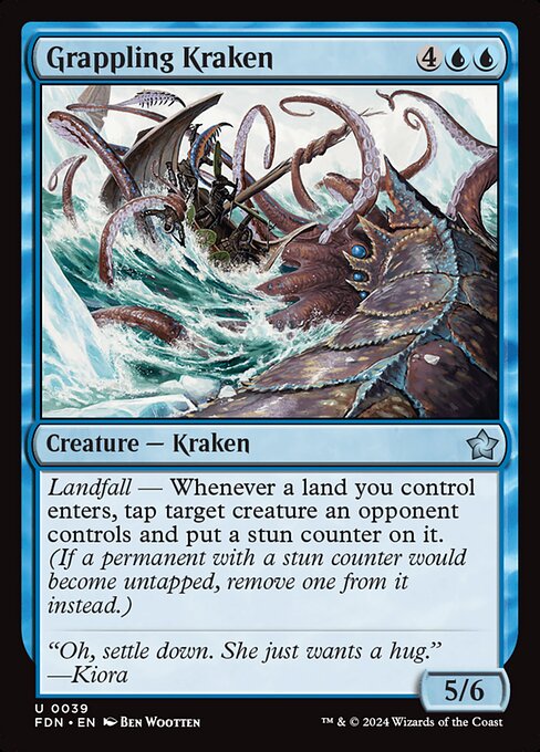 Grappling Kraken — art by Ben Wootten