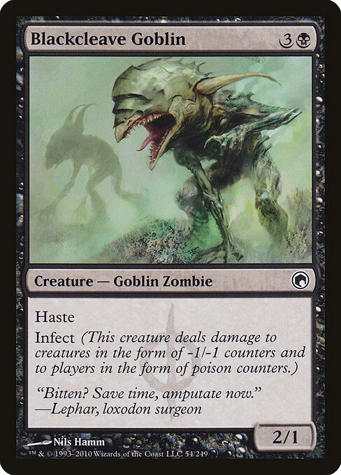 Blackcleave Goblin — art by Nils Hamm