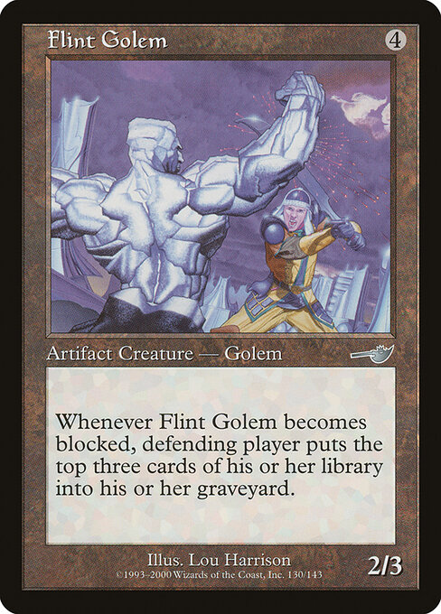 Flint Golem — art by Lou Harrison