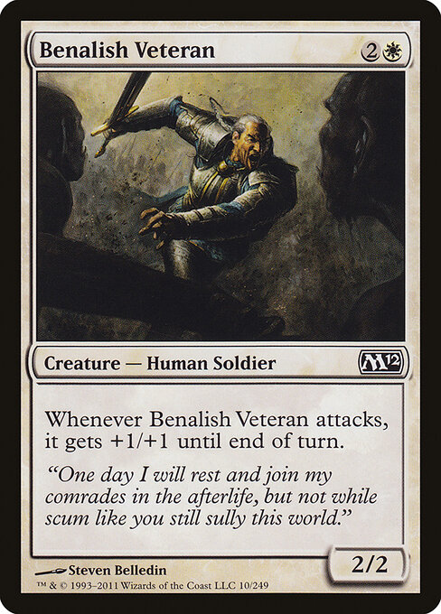 Benalish Veteran — art by Steven Belledin