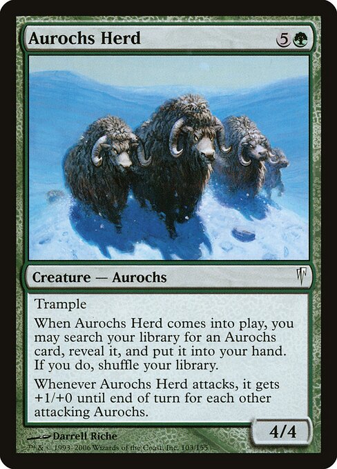 Aurochs Herd — art by Darrell Riche