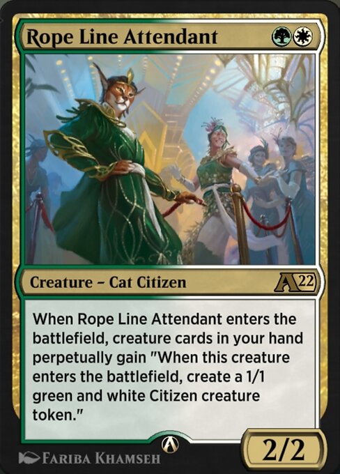 Rope Line Attendant — art by Fariba Khamseh