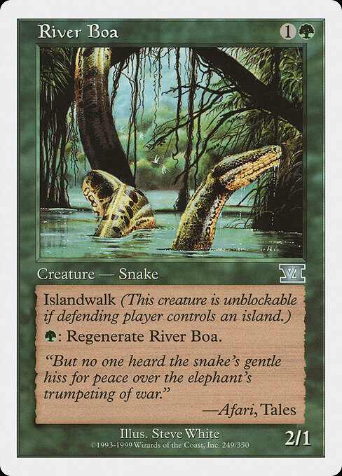 River Boa — art by Steve White