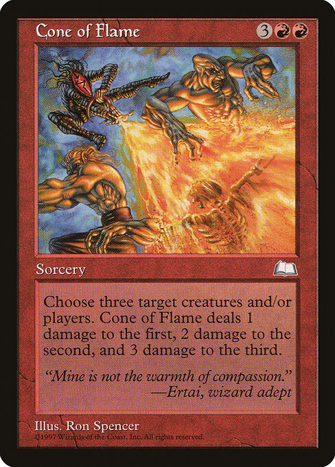 Cone of Flame — art by Ron Spencer