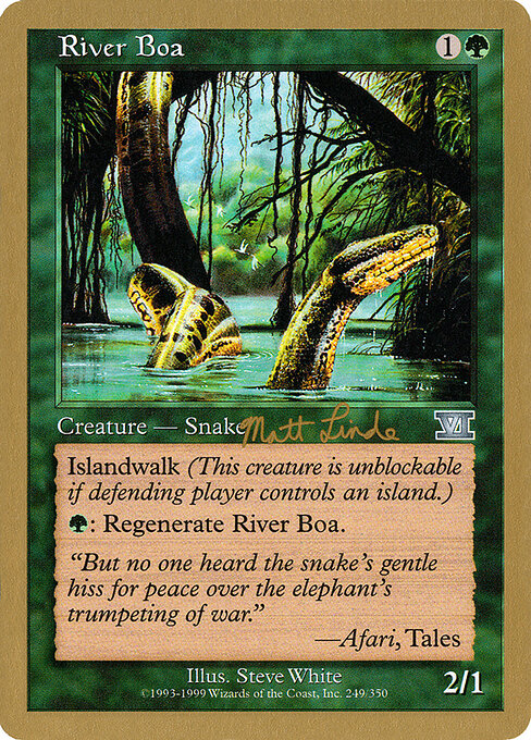 River Boa — art by Steve White