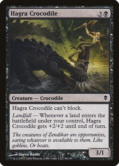Hagra Crocodile — art by Daren Bader