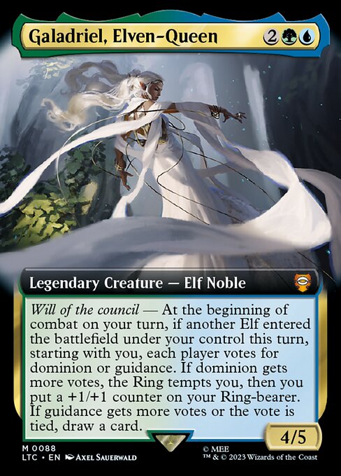 Galadriel, Elven-Queen — art by Axel Sauerwald