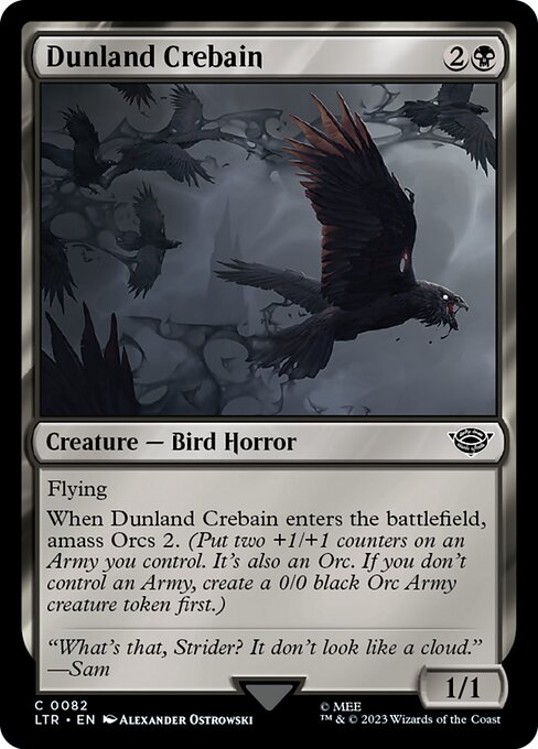 Dunland Crebain — art by Alexander Ostrowski