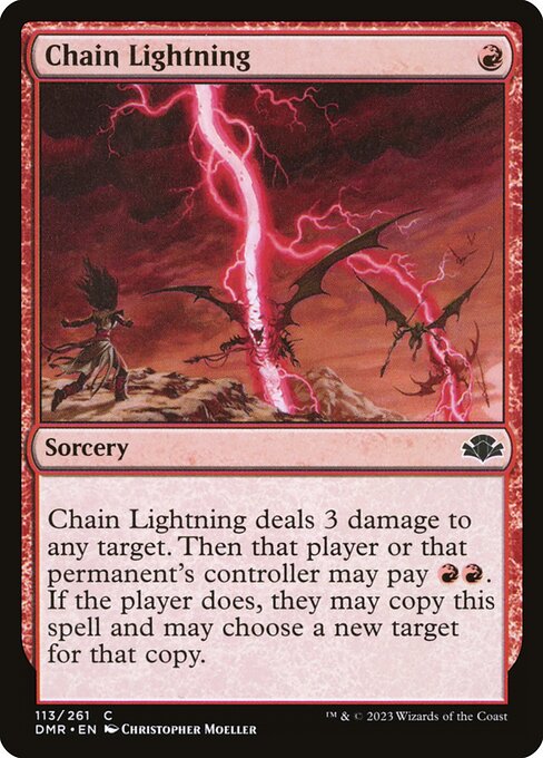 Chain Lightning — art by Christopher Moeller