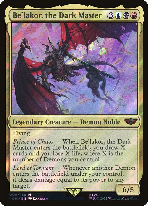 Be'lakor, the Dark Master — art by Daarken