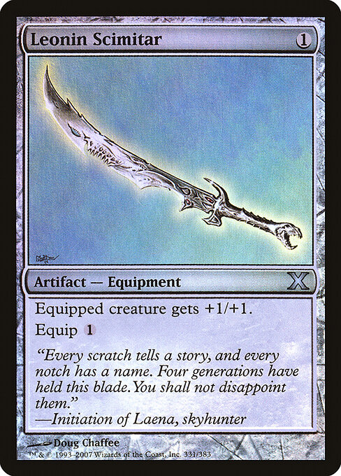 Leonin Scimitar — art by Doug Chaffee
