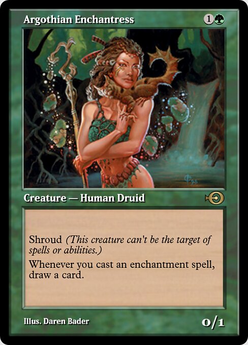 Argothian Enchantress — art by Daren Bader