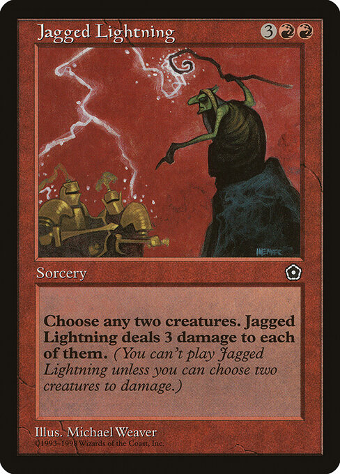Jagged Lightning — art by Michael Weaver