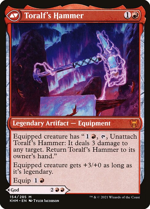 Toralf, God of Fury // Toralf's Hammer — art by Tyler Jacobson