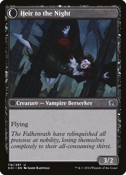 Heir of Falkenrath // Heir to the Night — art by Jason Rainville