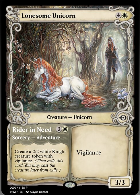 Lonesome Unicorn // Rider in Need — art by Alayna Danner