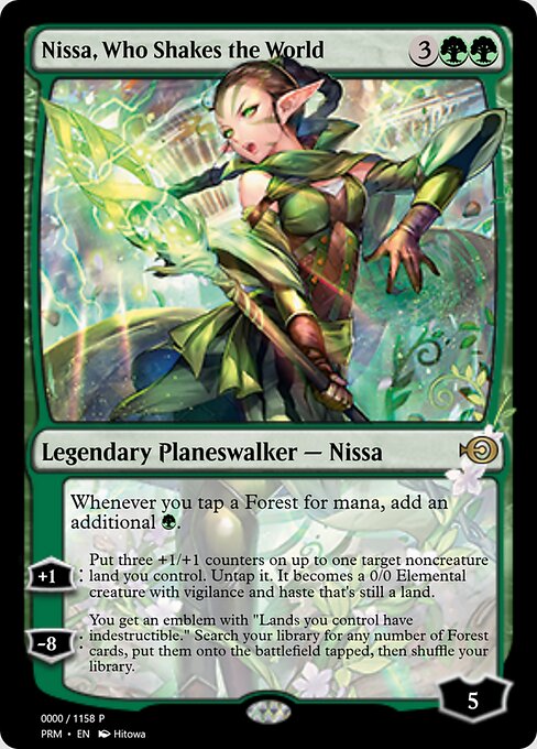 Nissa, Who Shakes the World — art by Hitowa