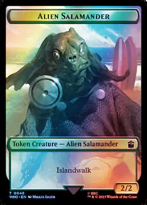 Alien Salamander — art by Miklós Ligeti
