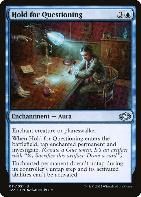 Hold for Questioning — art by Samuel Perin