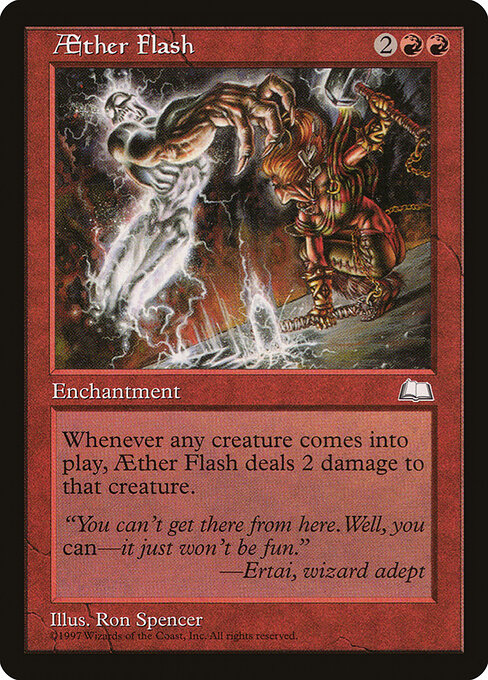 Aether Flash — art by Ron Spencer