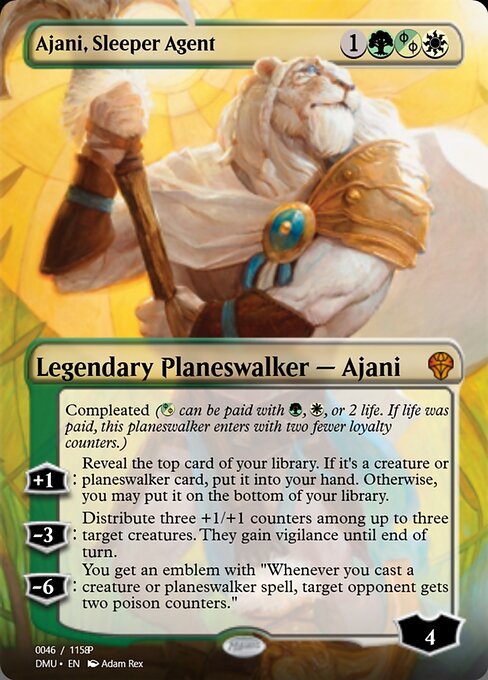Ajani, Sleeper Agent — art by Adam Rex