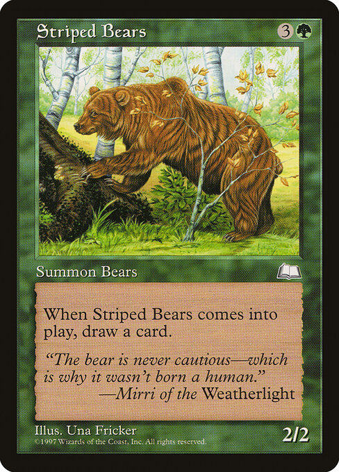 Striped Bears — art by Una Fricker
