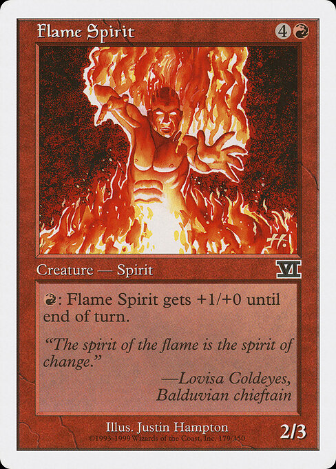 Flame Spirit — art by Justin Hampton