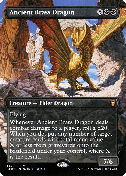 Ancient Brass Dragon — art by Raoul Vitale