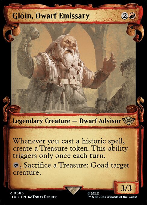 Glóin, Dwarf Emissary — art by Tomas Duchek