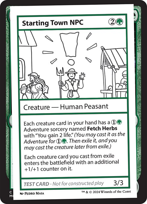 Starting Town NPC — art by Pedro Maia