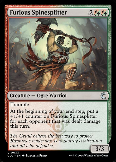 Furious Spinesplitter — art by Elizabeth Peiró