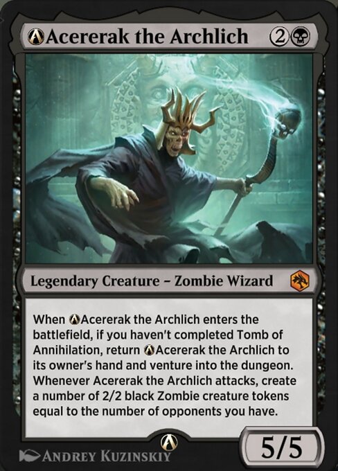 A-Acererak the Archlich — art by Andrey Kuzinskiy