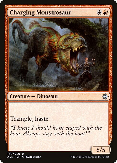 Charging Monstrosaur — art by Zack Stella