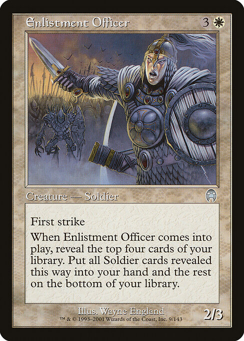 Enlistment Officer — art by Wayne England