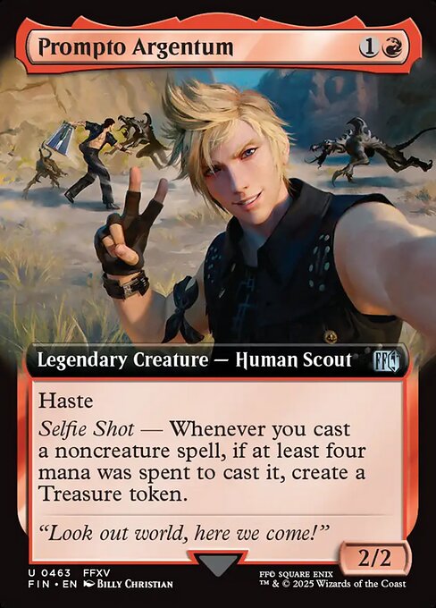 Prompto Argentum — art by Billy Christian
